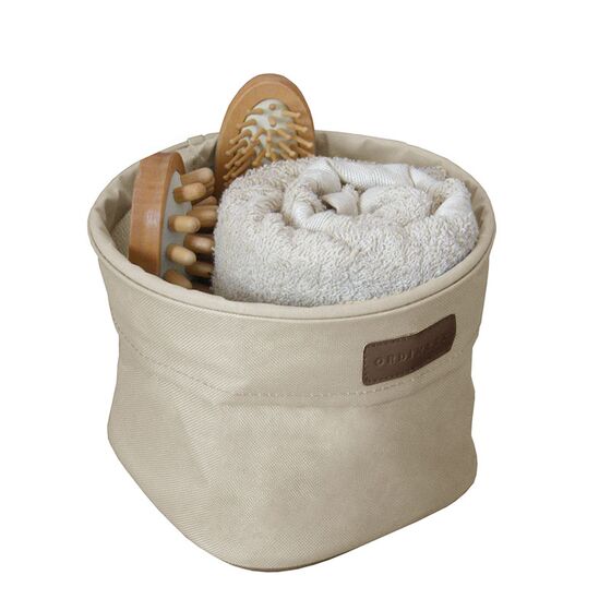 ORDINETT Ιταλίας Καλάθι Οργάνωσης 18x18x14cm Πολυεστέρας EGO BIN SMALL Εκρού