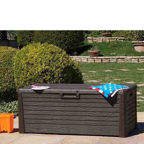 TOOMAX Ιταλίας Πλαστικό Μπαούλο 148x72x60cm 550lt 22.5kg Massif Καπάκι-Κάθισμα 2 Ατόμων FLORIDA ANTHRACITE TUV/GS