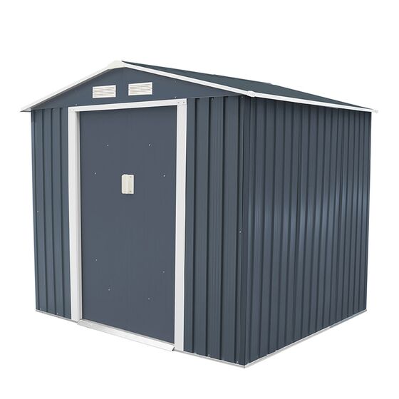 STEELEN Μεταλλική Αποθήκη Κήπου - Σπιτάκι Κήπου 201x181x190 (6.6x6) 3.3m² Γαλβανιζέ Polis Γκρι
