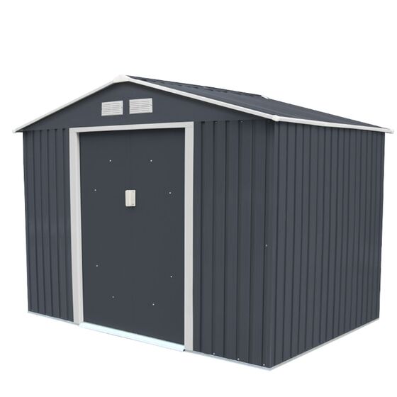 STEELEN Μεταλλική Αποθήκη Κήπου - Σπιτάκι Κήπου 261x181x198 (8.6'x6') 4.3m² Γαλβανιζέ Polis Γκρι
