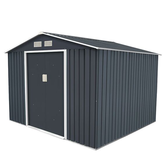 STEELEN Μεταλλική Αποθήκη Κήπου - Σπιτάκι Κήπου 261x241x198 (8.6'x7.9') 5.8m² Γαλβανιζέ Polis Γκρι