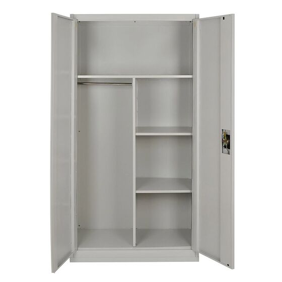 STEELEN Μεταλλική Ντουλάπα 70x40x171cm Πάχους 0.6mm/0.8mm (πάτωμα) Γαλβανιζέ με Χώρισμα - 5 Αποθηκευτικοί Χώροι