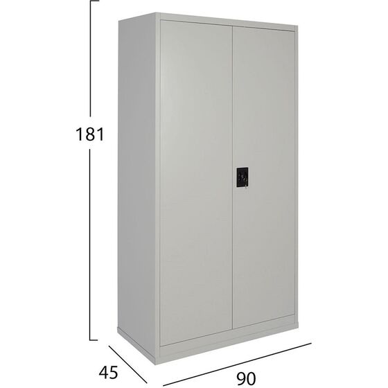 STEELEN Μεταλλική Ντουλάπα 90x45x181cm Πάχους 0.6mm/0.8mm (πάτωμα) Γαλβανιζέ με 4 Ράφια ΧΩΡΙΣ ΠΟΔΙΑ - 5 Αποθηκευτικοί Χώροι