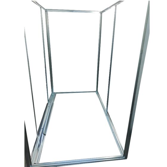 STEELEN Μεταλλική Αποθήκη Κήπου-Σπιτάκι Κήπου 213x191x211cm (7'x6.2') 3.7m² Γαλβανιζέ με Παράθυρο EVAN PLUS B Γκρι Καφέ