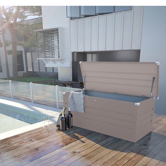 STEELEN Μπαούλο Αποθήκευσης 165x69x62cm 582lt 29.5kg Γαλβανιζέ MAX C  Γκρι Καφέ