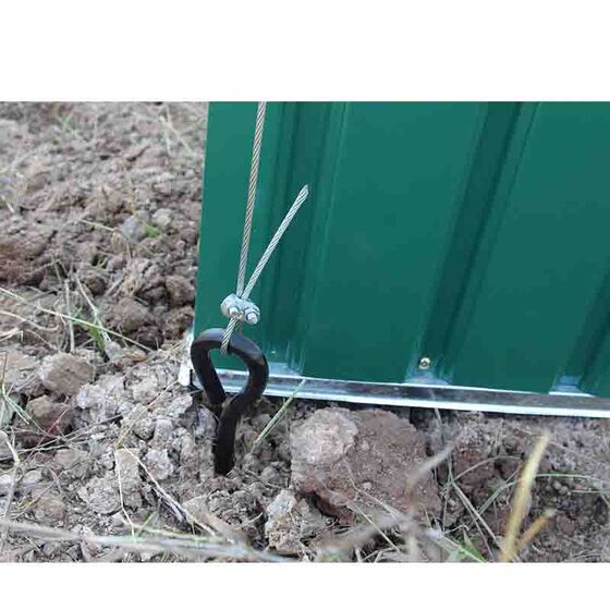 STEELEN Σετ 4 Τεμάχια Αγκύρια Εδάφους για Μεταλλικές Αποθήκες Κήπου