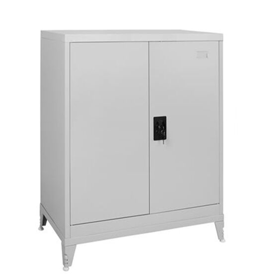 STEELEN Μεταλλική Ντουλάπα - Παπουτσοθήκη 90x45x132cm Πάχους 0.6mm/0.8mm (πάτωμα) Γαλβανιζέ με 3 Ράφια και Ρυθμιζόμενα Πόδια - 4 Αποθηκευτικοί Χώροι