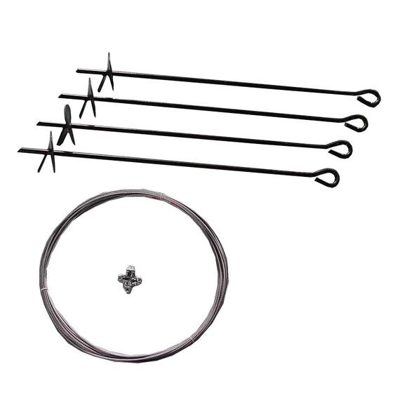 STEELEN Σετ 4 Τεμάχια Αγκύρια Εδάφους για Μεταλλικές Αποθήκες Κήπου