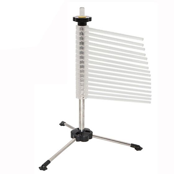 SHULE Στεγνωτήρι Ζυμαρικών Design με 16 Ράβδους MAX Αντοχή 2kg Βάση Ανοξείδωτο Ατσάλι (INOX)-Πλαστικοί Ράβδοι Διάφανο