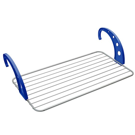 VESTA Απλώστρα Ρούχων Μπαλκονιού 105x55x28cm 100% Αλουμινίου-Πλαστικό MAX 10m Άπλώματος Αντοχή 8kg Βάρος 1kg