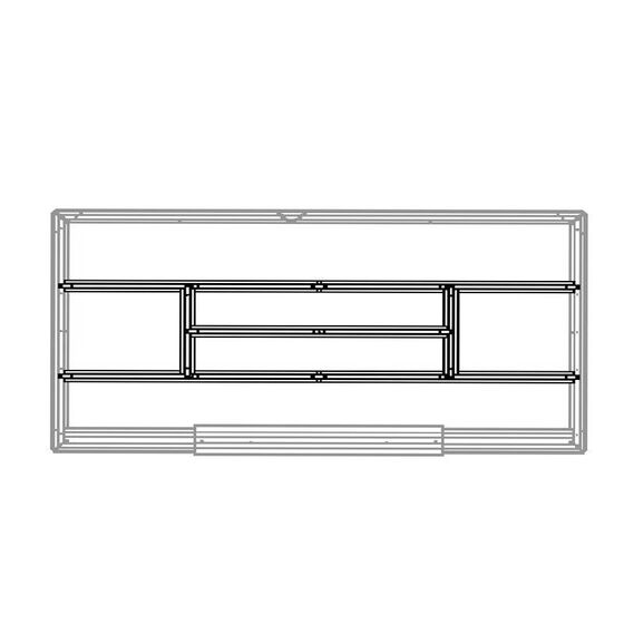 STEELEN Βάση-Πλαίσιο Δαπέδου Γαλβανιζέ Μέταλλο για την Αποθήκη-Σπιτάκι Κήπου 453.5001D