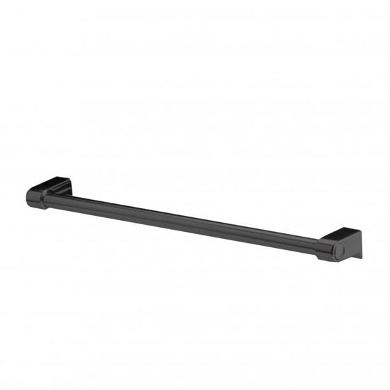 TEKNO-TEL Ράγα Κουζίνας Μήκος 60cm Ø16cm Επιχρωμιωμένο Ατσάλι Μαύρο Matt