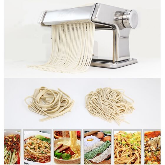 SHULE Μηχανή Φύλλου και Ζυμαρικών INOX 24.5x19x14cm Συμπαγής Max Πλάτος Ζύμης 18cm Βάρος 3.04kg