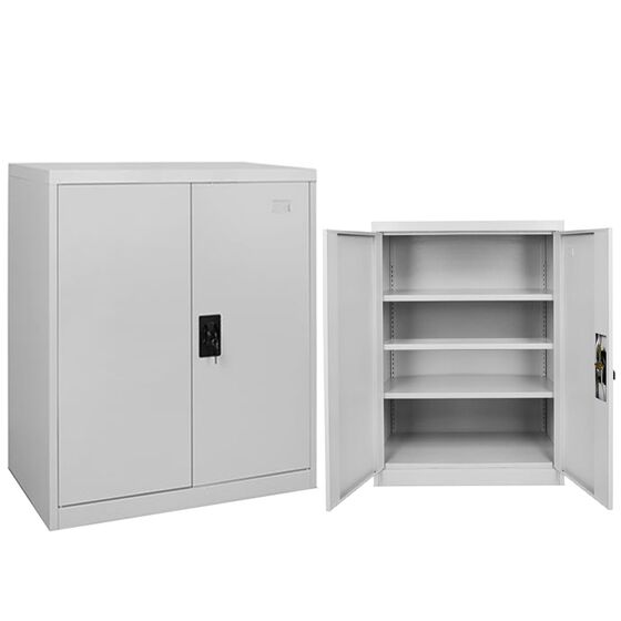 STEELEN Μεταλλική Ντουλάπα - Παπουτσοθήκη 90x45x122cm Πάχους 0.6mm/0.8mm (πάτωμα) Γαλβανιζέ με 3 Ράφια - 4 Αποθηκευτικοί Χώροι