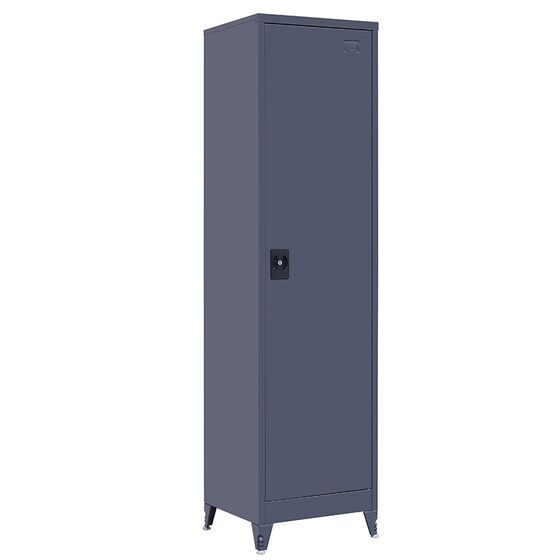 STEELEN Μεταλλική Ντουλάπα 50x45x191cm Πάχους 0.6mm/0.8mm (πάτωμα) Γαλβανιζέ με 4 Ράφια και Ρυθμιζόμενα Πόδια - 5 Αποθηκευτικοί Χώροι Ανθρακί Ματ