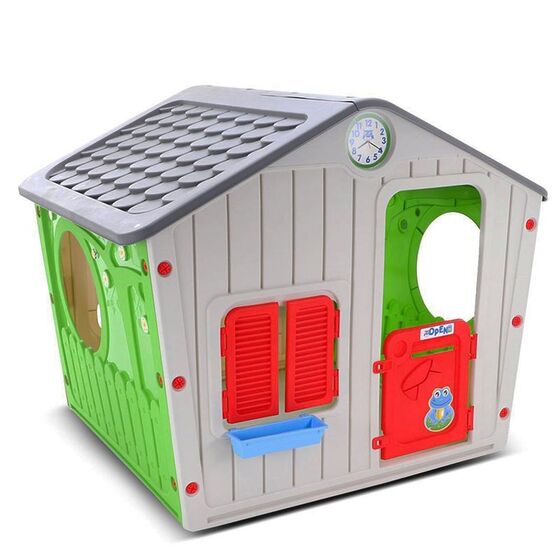 Παιδικό Σπιτάκι Κήπου 140x108x115.5cm Galilee Village House Πολύχρωμο με Γκρί Σκεπή STARPLAY