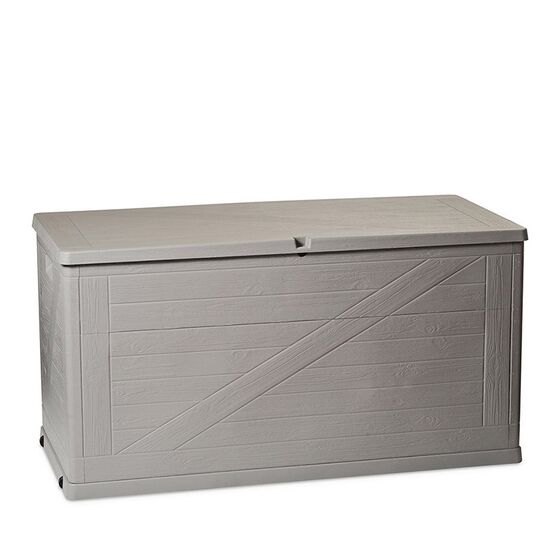 TOOMAX Ιταλίας Μπαούλο Αποθήκευσης 120x56x63cm 420lt Πλαστικό 8.5kg MULTIBOX WOOD Warm Grey
