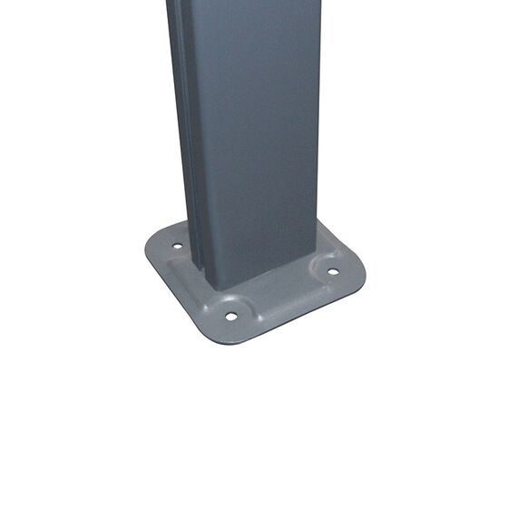 VESTA Στέγαστρο ΚήπουΒεράνταςΓκαράζ 435x300cm Αλουμίνιο Πάχους 0.8-1mm Πολυκαρμπονικό Πάνελ Πάχους 6mm Επιφάνεια 13,05m2 Ανθρακί-Διάφανο Ανθρακί