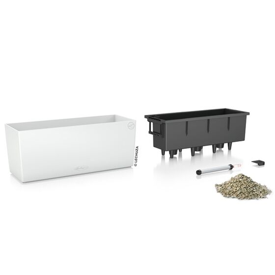 LECHUZA Balconera Color50 Ζαρντινιέρα 50x19x19cm Αυτοποτιζόμενη με Δοχείο Φύτευσης Coral Red Γερμανίας