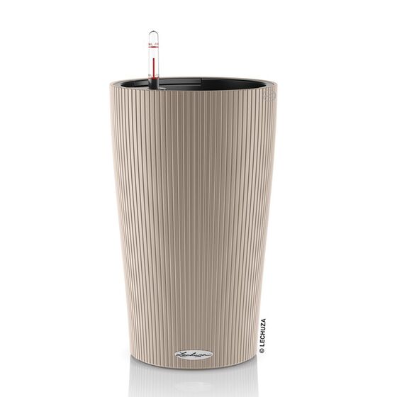 LECHUZA CILINDRO 23 Επιδαπέδια Γλάστρα Ø23x41cm Αυτοποτιζόμενη με Δοχείο Φύτευσης SAND BROWN Γερμανίας