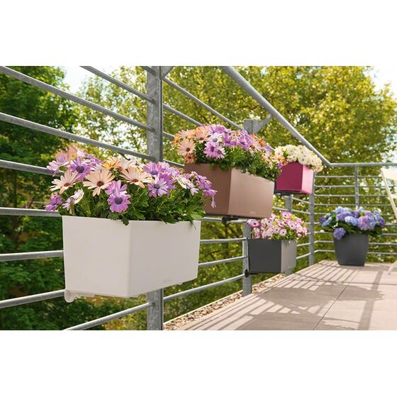 LECHUZA Balconera Color50 Ζαρντινιέρα 50x19x19cm Αυτοποτιζόμενη με Δοχείο Φύτευσης Petrol Blue Γερμανίας
