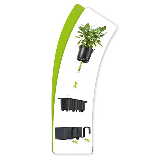 LECHUZA Cube Color Triple Ζαρντινιέρα-Κασπώ 40x14x13.5cm Αυτοποτιζόμενη με Εσωτερικό Δοχείο Sand Brown Γερμανίας