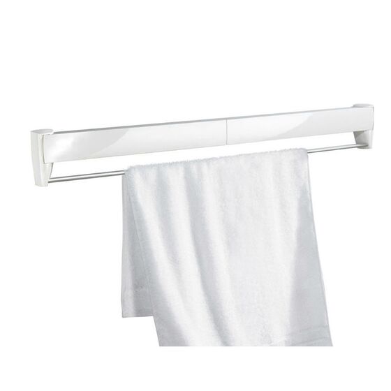 VESTA Απλώστρα Ρούχων Τοίχου-Μπάνιου FASTROLL 71x37x11cm Πτυσσόμενη Πλαστικό ABS 5 Μεταλλικές Βέργες 5mm 1 Κρεμάστρα INOX 10mm Άπλωμα 4.2m