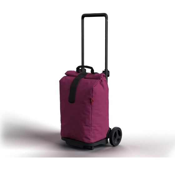GIMI Ιταλίας Καρότσι Λαϊκής XL 50lt Μεταλλικό με Τσάντα Πολυεστέρα Τηλεσκοπικό Χερούλι Αντοχής 30kg SPRINTER VIOLET Μωβ