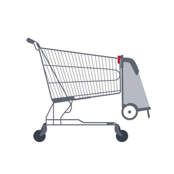 GIMI Ιταλίας Καρότσι Λαϊκής XL 50lt Μεταλλικό με Τσάντα Πολυεστέρα Τηλεσκοπικό Χερούλι Αντοχής 30kg SPRINTER VIOLET Μωβ