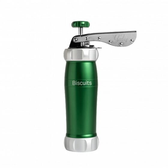 MARCATO Ιταλίας Μπισκοτομηχανή Design 2 Επιπέδων 5.5x5.5x21cm με 20 Κεφαλές για Μπισκότα Ανοδιωμένο Αλουμίνιο Πράσινο