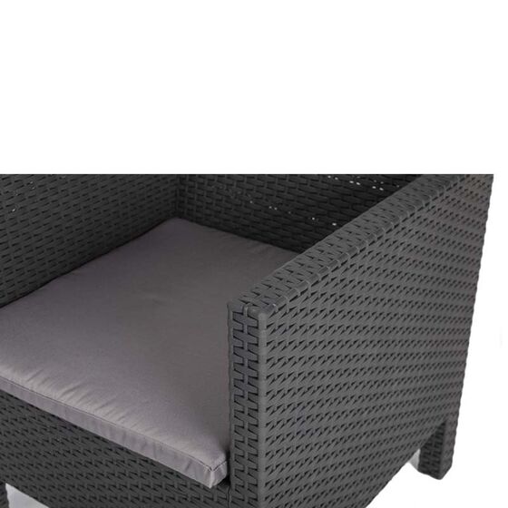 TOOMAX ITALY Καθιστικό-Σαλόνι Κήπου 5 Ατόμων + Τραπέζι Κήπου Πολυπροπυλένιο Rattan Ανθρακί PENELOPE 5 SEATS