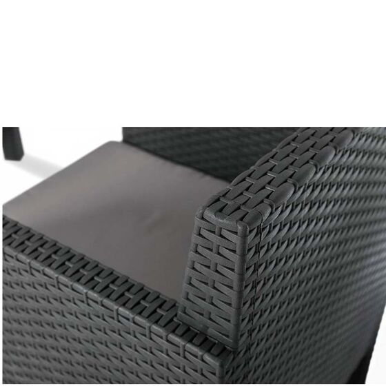 TOOMAX ITALY Καθιστικό-Σαλόνι Κήπου 5 Ατόμων + Τραπέζι Κήπου Πολυπροπυλένιο Rattan Ανθρακί PENELOPE 5 SEATS