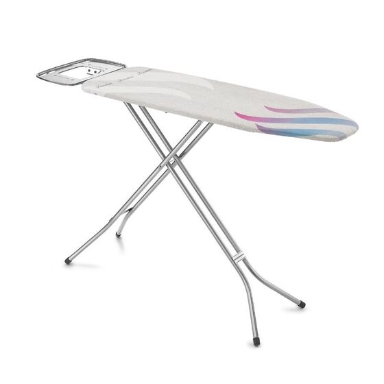 VILEDA Σιδερώστρα Ατμού-Boiler Μεταλλική Επιφάνεια Σιδερώματος 120x38cm με Σχάρα X-Large 26.5x38cm Σιδερόπανο 2 Στρωμάτων TOTAL REFLECT M Γερμανίας