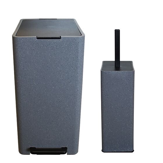 Κάδος Μπάνιου με Πεντάλ 17lt 18.5x26x37cm με Εσωτερικό Κάδο 10lt 1.04kg Πλαστικό SOFT CLOSE Λάβα Ελλάδας