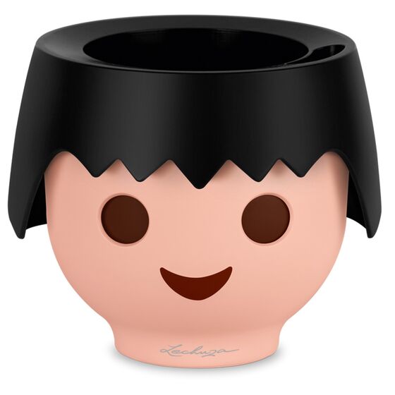 LECHUZA OJO PLAYMOBIL Γλάστρα/Κασπώ 21x21x15.75cm Αυτοποτιζόμενη RAVEN BLACK Γερμανίας