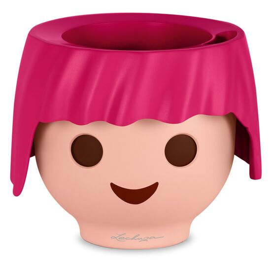 LECHUZA OJO PLAYMOBIL Γλάστρα/Κασπώ 21x21x15.75cm Αυτοποτιζόμενη RUBY PINK Γερμανίας