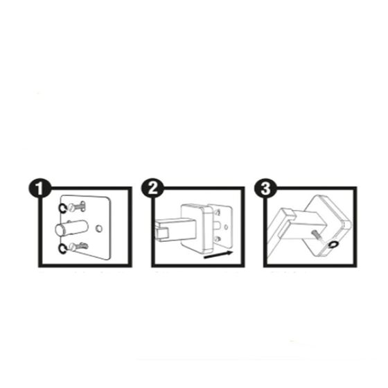 TEKNO-TEL Κρεμάστρα Πετσέτας Μπάνιου 19x6x14cm Αλουμινίου Επιτοίχια με Βίδες Μαύρη Matte
