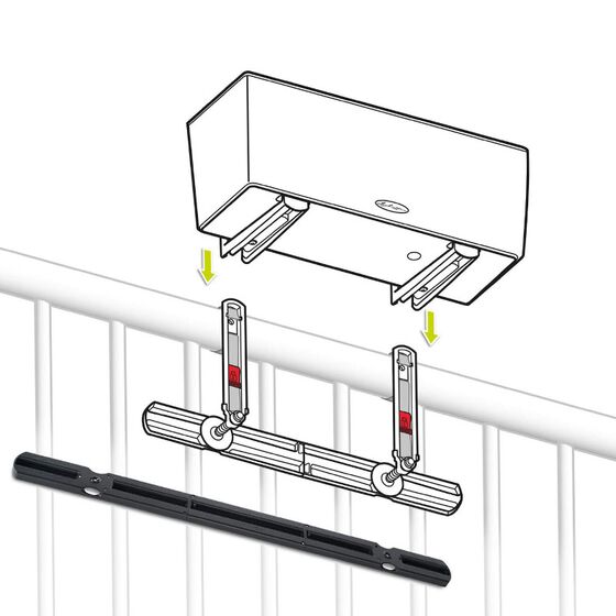LECHUZA Επέκταση για Άγκιστρα Μπαλκονιού για Ζαρντινιέρες BALCONERA 50 και BALCONERA 80 Λευκό