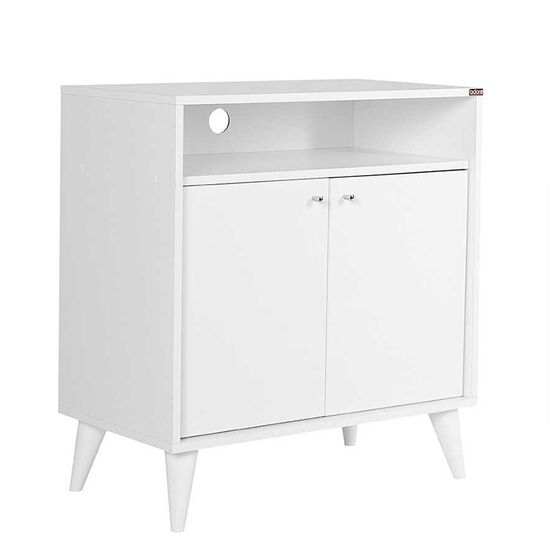 Ντουλάπι Πολυχρηστικό - Έπιπλο Τηλεόρασης - Παπουτσοθήκη 73x42x79cm 20.85kg London 220-DD Λευκό