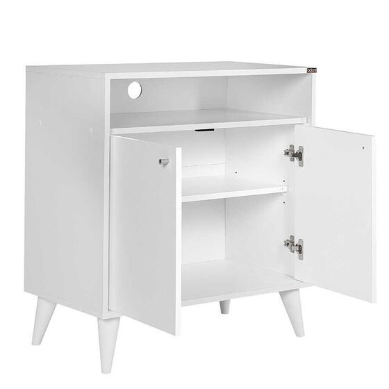 Ντουλάπι Πολυχρηστικό - Έπιπλο Τηλεόρασης - Παπουτσοθήκη 73x42x79cm 20.85kg London 220-DD Λευκό