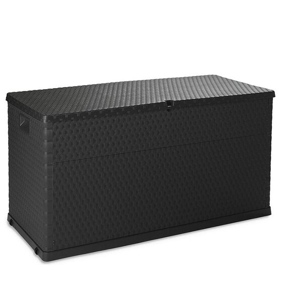 TOOMAX Ιταλίας Μπαούλο Αποθήκευσης 120x56x63cm 420lt Πλαστικό 8.5kg MULTIBOX RATTAN DARK ANTHRACITE