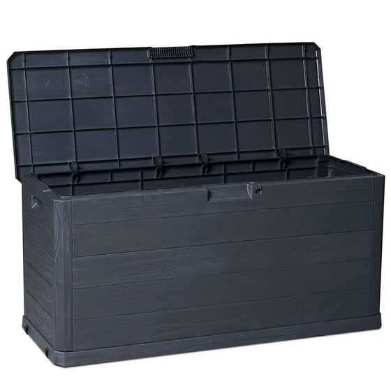 TOOMAX Ιταλίας Πλαστικό Μπαούλο 117x45x56cm 280lt 6.8kg MULTIBOX WOODY'S LINE ANTHRACITE TUV/GS