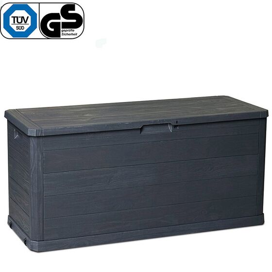 TOOMAX Ιταλίας Πλαστικό Μπαούλο 117x45x56cm 280lt 6.8kg MULTIBOX WOODY'S LINE ANTHRACITE TUV/GS