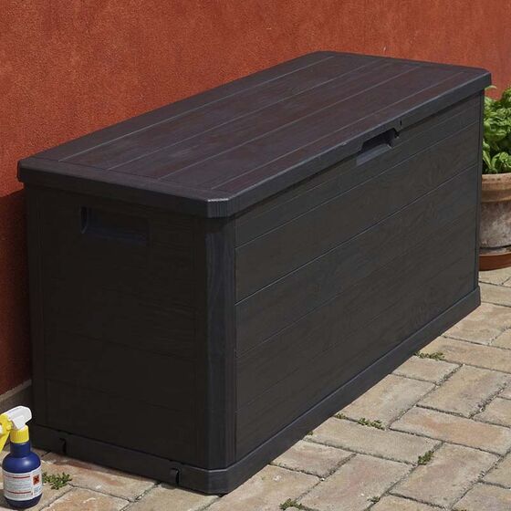 TOOMAX Ιταλίας Πλαστικό Μπαούλο 117x45x56cm 280lt 6.8kg MULTIBOX WOODY'S LINE ANTHRACITE TUV/GS