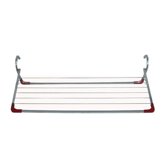 APLOSTRAK Απλώστρα Ρούχων Μπαλκονιού 84x69x37cm Αλουμινίου με Συρματόσχοινο Άπλωμα 7m Πάχος 15mm Βάρος 0.80kg Ελλάδας  Αφροδίτη