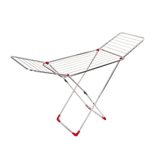 APLOSTRAK Απλώστρα Ρούχων Πτυσσόμενη 3φυλλη Αλουμινίου 186x57x124cm με Σχοινί MAX Άπλωμα 20m Πάχος 15mm Βάρος 2.34kg