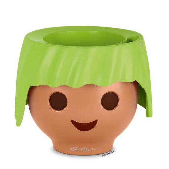 LECHUZA OJO PLAYMOBIL Γλάστρα/Κασπώ 21x21x15.75cm Αυτοποτιζόμενη APPLE GREEN Γερμανίας