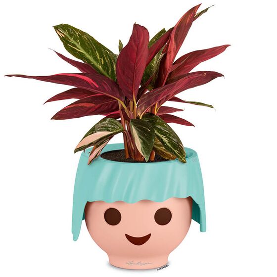 LECHUZA OJO PLAYMOBIL Γλάστρα/Κασπώ 21x21x15.75cm Αυτοποτιζόμενη AQUAMARINE Γερμανίας