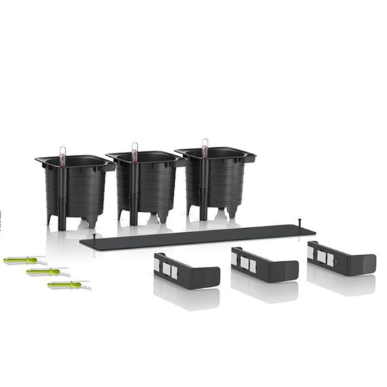 LECHUZA GREEN WALL Glossy Επιτοίχια Γλάστρα 48x6x14cm Αυτοποτιζόμενη 1.9kg με Εσωτερικά Δοχεία ΚΟΚΚΙΝΗ Γερμανίας