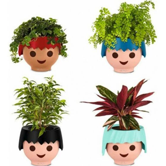 LECHUZA OJO PLAYMOBIL Γλάστρα/Κασπώ 21x21x15.75cm Αυτοποτιζόμενη APPLE GREEN Γερμανίας